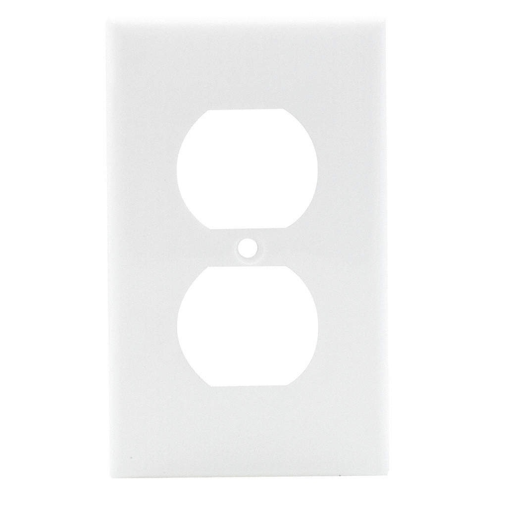 PLACA NYLON P/CONTACTO DUPLEX BLANCO