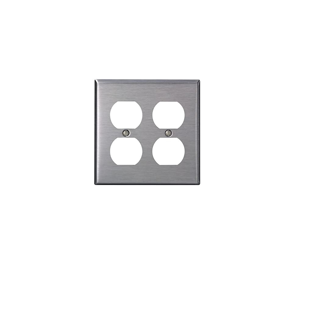 PLACA ACERO INOX 302 P/2 CONTACTOS DPX