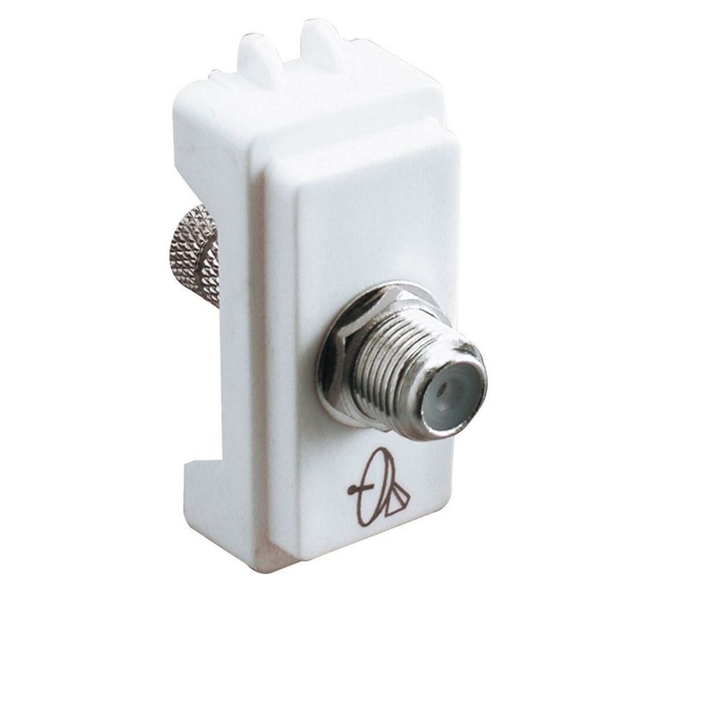 TOMA COAXIAL T.V. BLANCO MARISIO