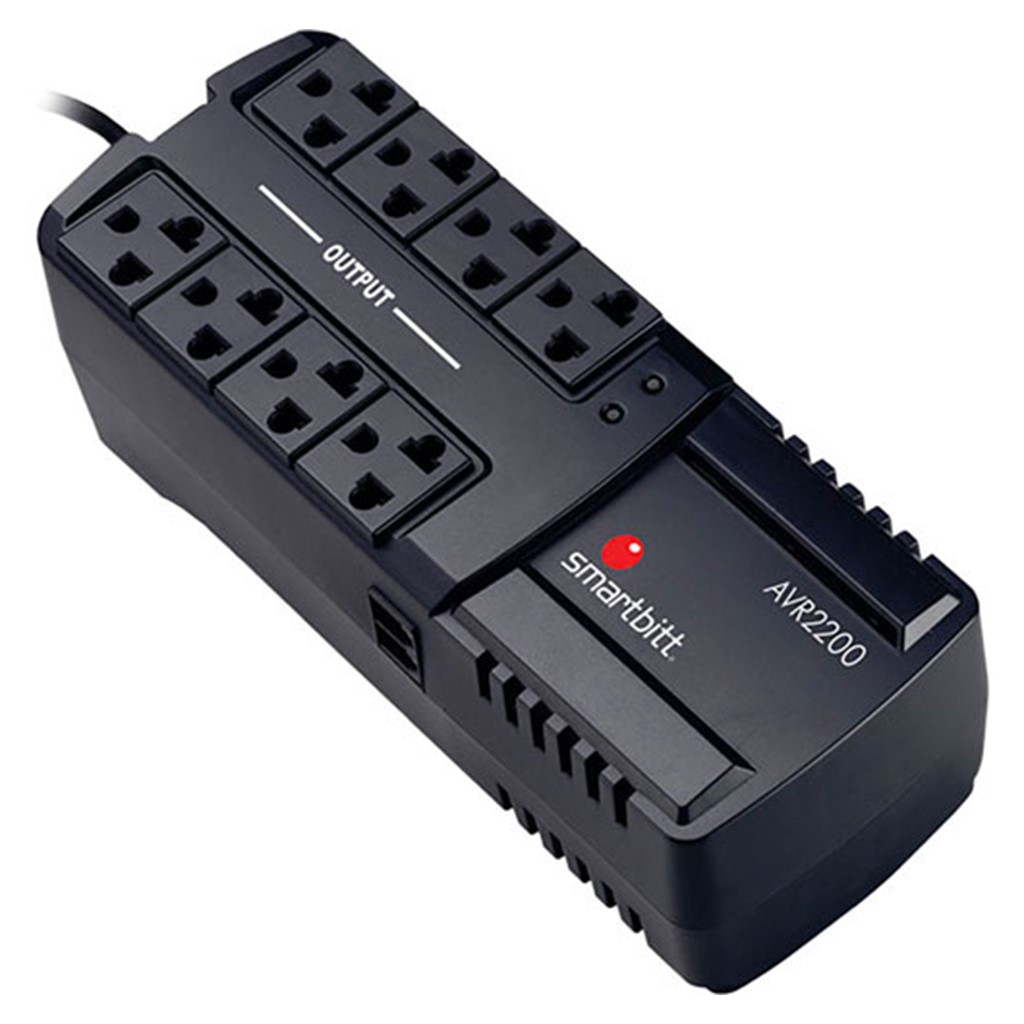 REGULADOR 2200VA/1100 WATTS 8 CONTAC C/PROTEC RJ-11 SMARTBIT