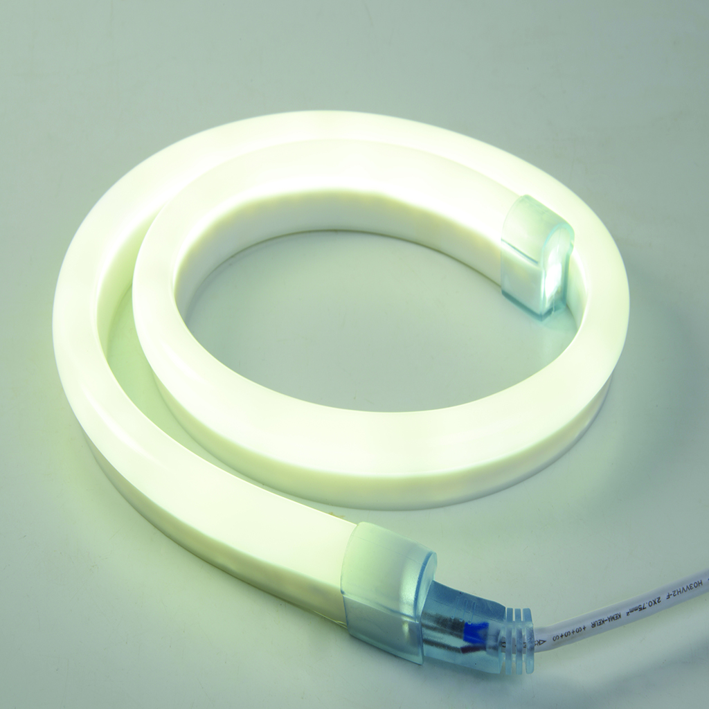 MANGUERA EXT LED NEON 6.5W/M 127V 30K ATE 120LEDS/M 10M IP65