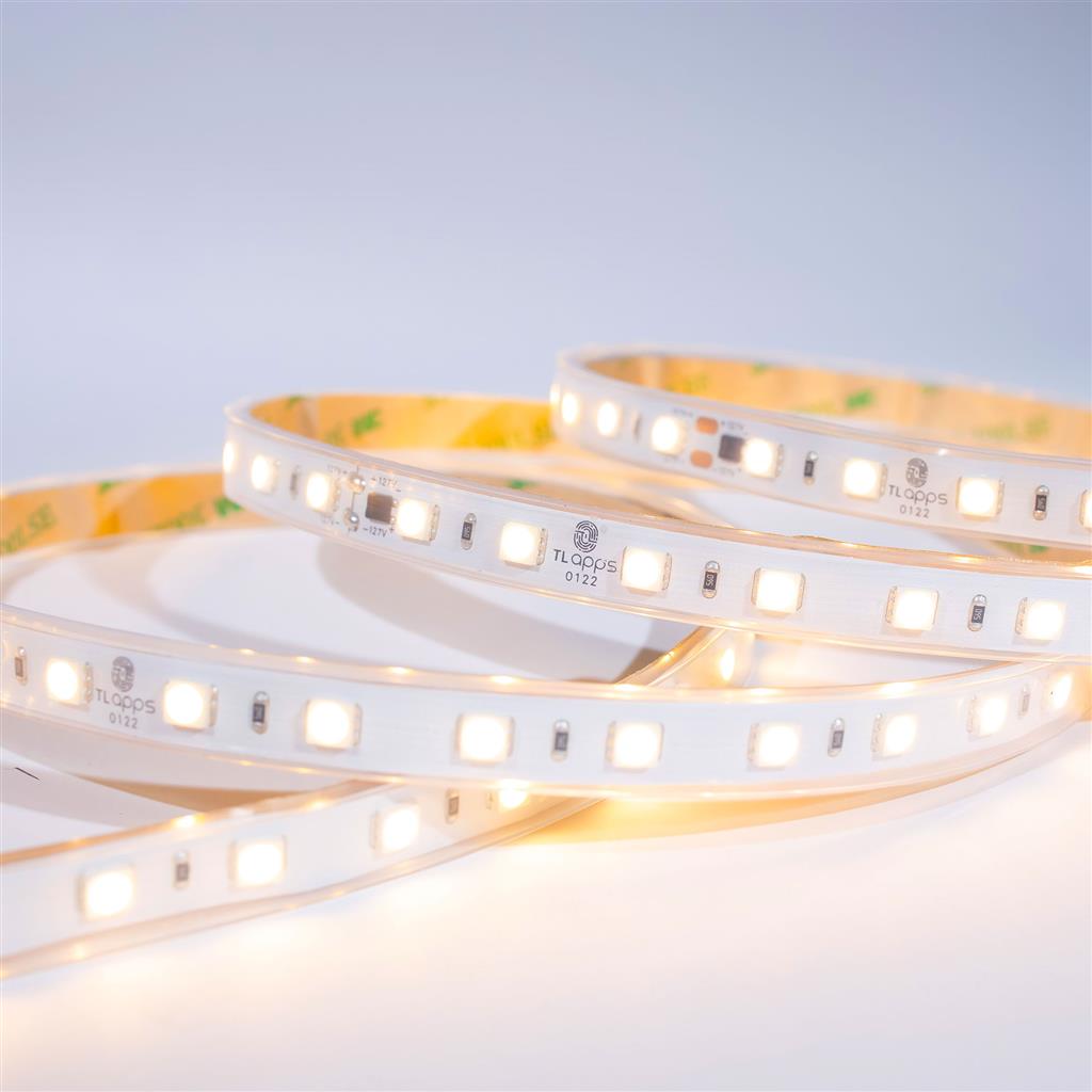 LAMP TIRA FLEX 5050 LED 55W 127V AMBAR 5MT IP45 TECNOLITE
