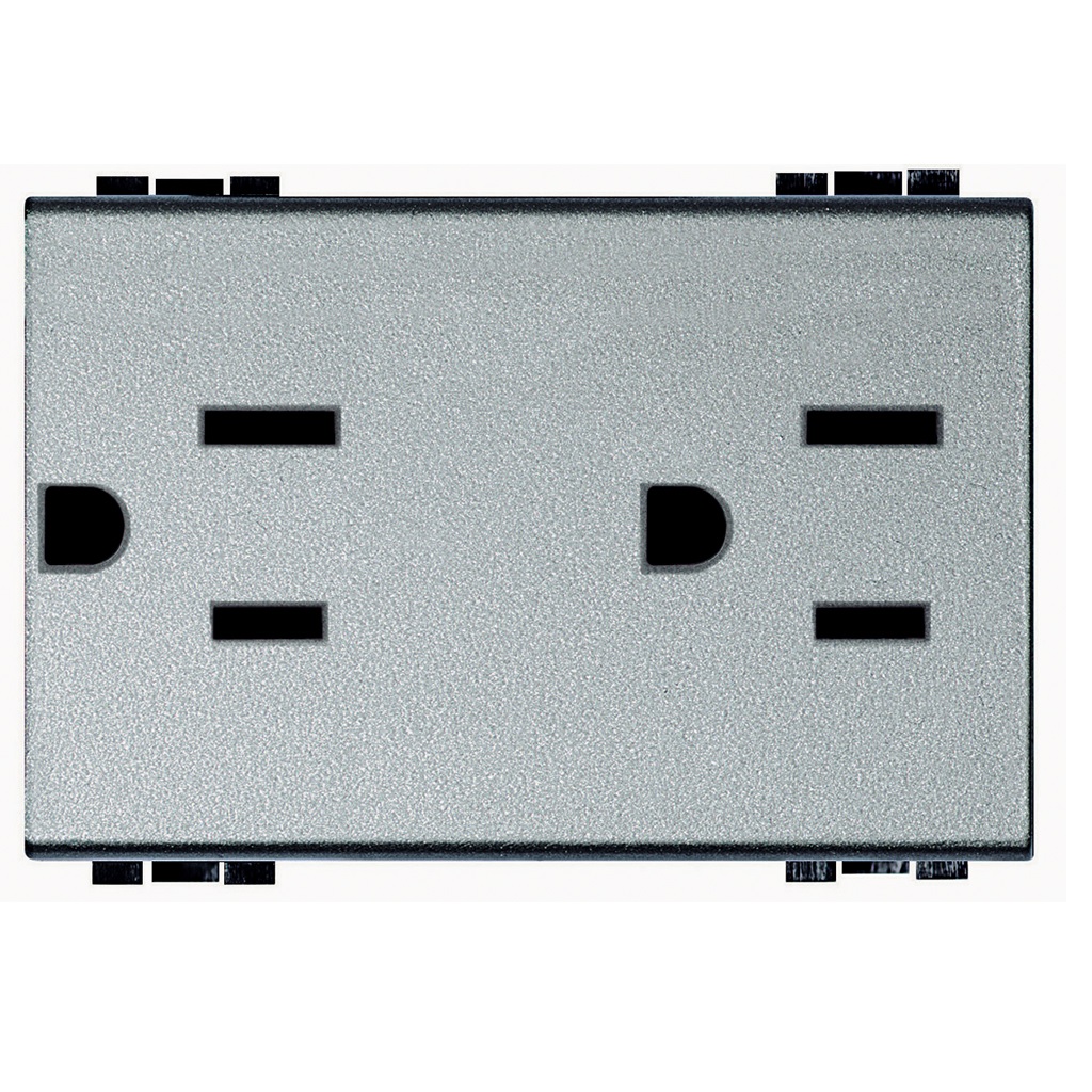TOMA CORRIENTE DUPLEX 2P+T PROT INFANTIL 3MOD 15A 277V TECH
