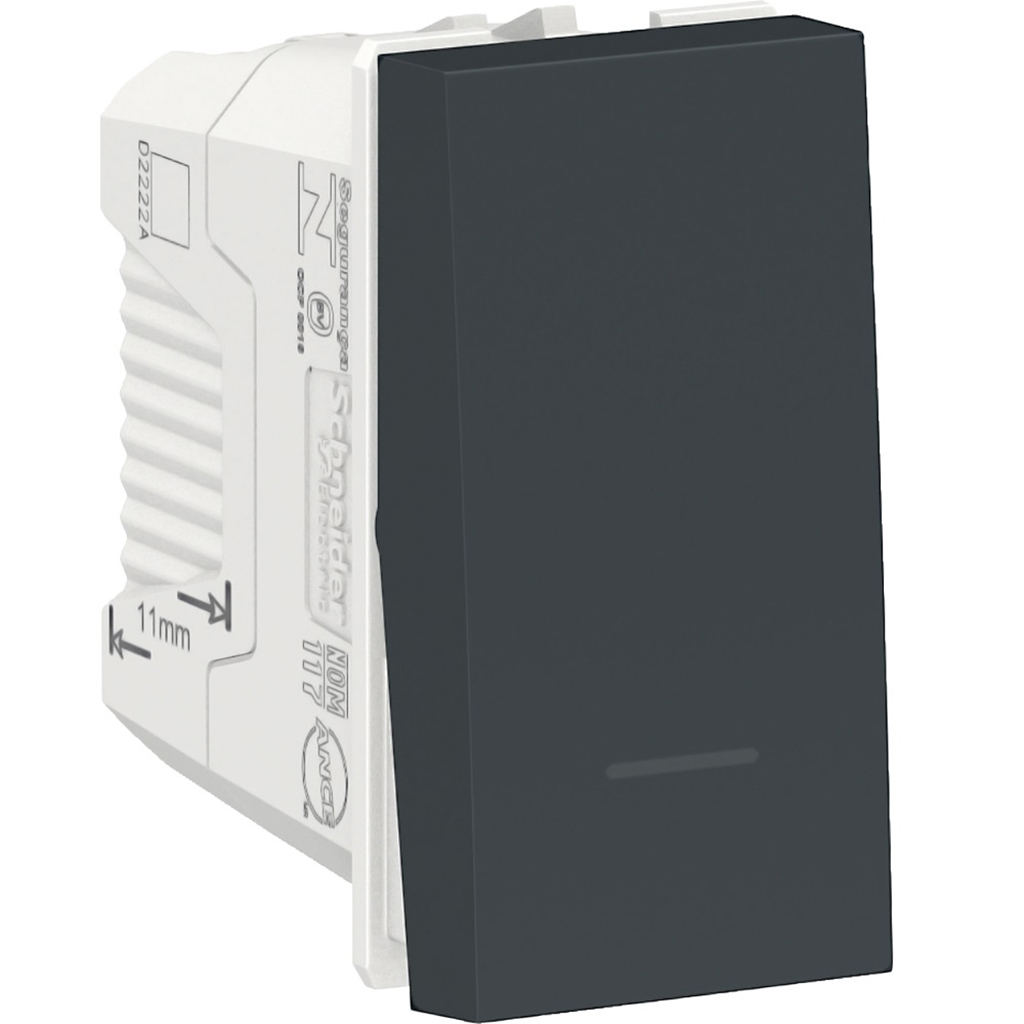 APAGADOR 1M 2V 16AX-250V GRAFITO