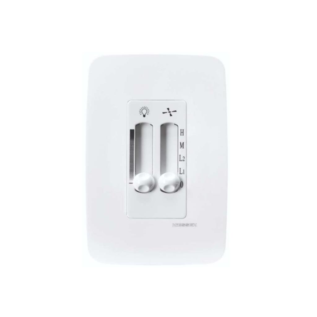 ATENUADOR DESLIZAB+CTRL VENTILADOR 4VEL 500W 120V C/PLACA BC