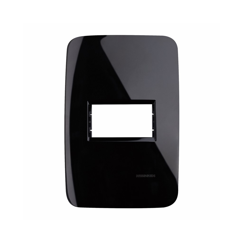 PLACA 1 VENTANA NEGRO NIESSEN SERIE ORIGEN