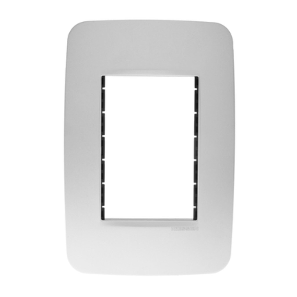 PLACA 3 VENTANAS PLATA NIESSEN SERIE ORIGEN