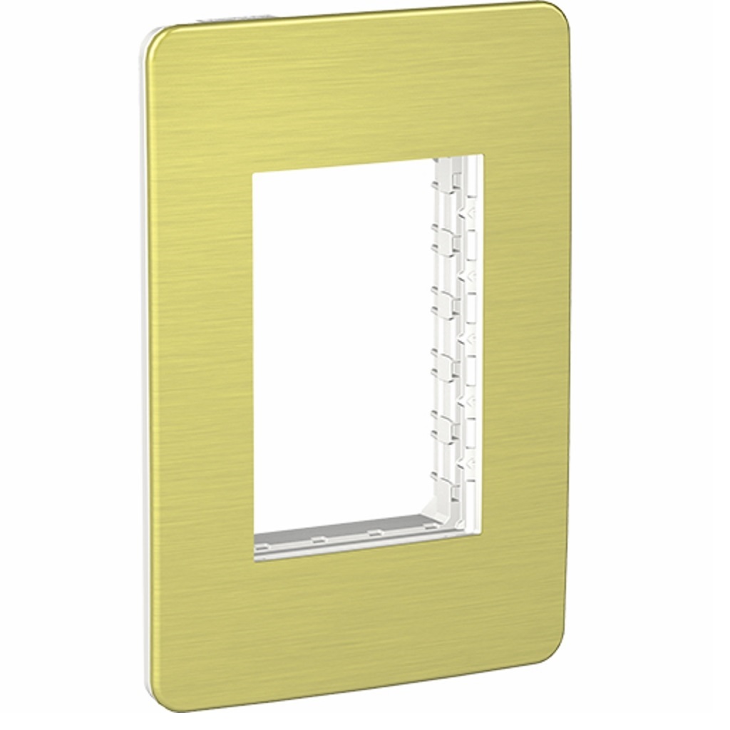 PLACA 3M ALUMINIO AMARILLO C/CHASIS TERMOPLASTICO ABS-UV