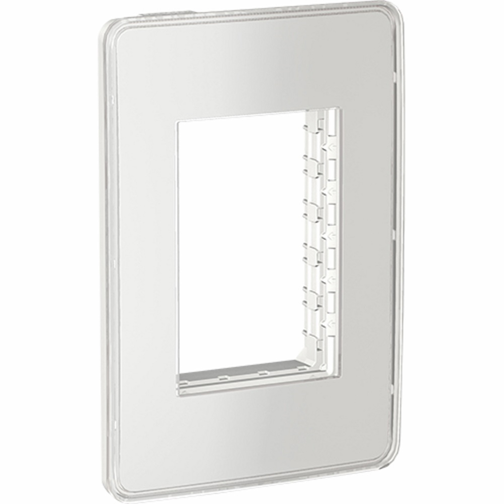 PLACA 3M BLANCO TRANSPARENTE C/CHASIS TERMOPLASTICO ABS-UV