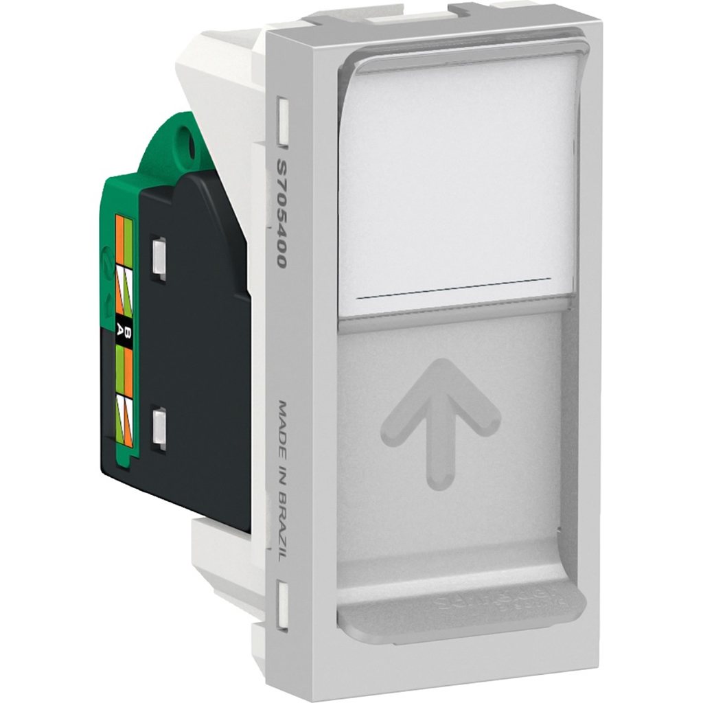 TOMA DATOS RJ45 8 HILOS UTP CAT5E 1MOD ALUMINIO ORION