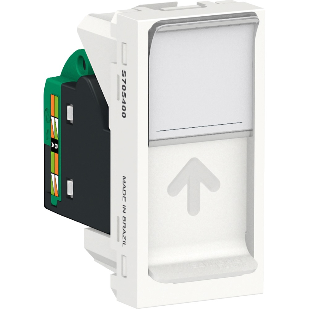 TOMA DATOS RJ45 8 HILOS UTP CAT5E 1MOD BLANCO ORION