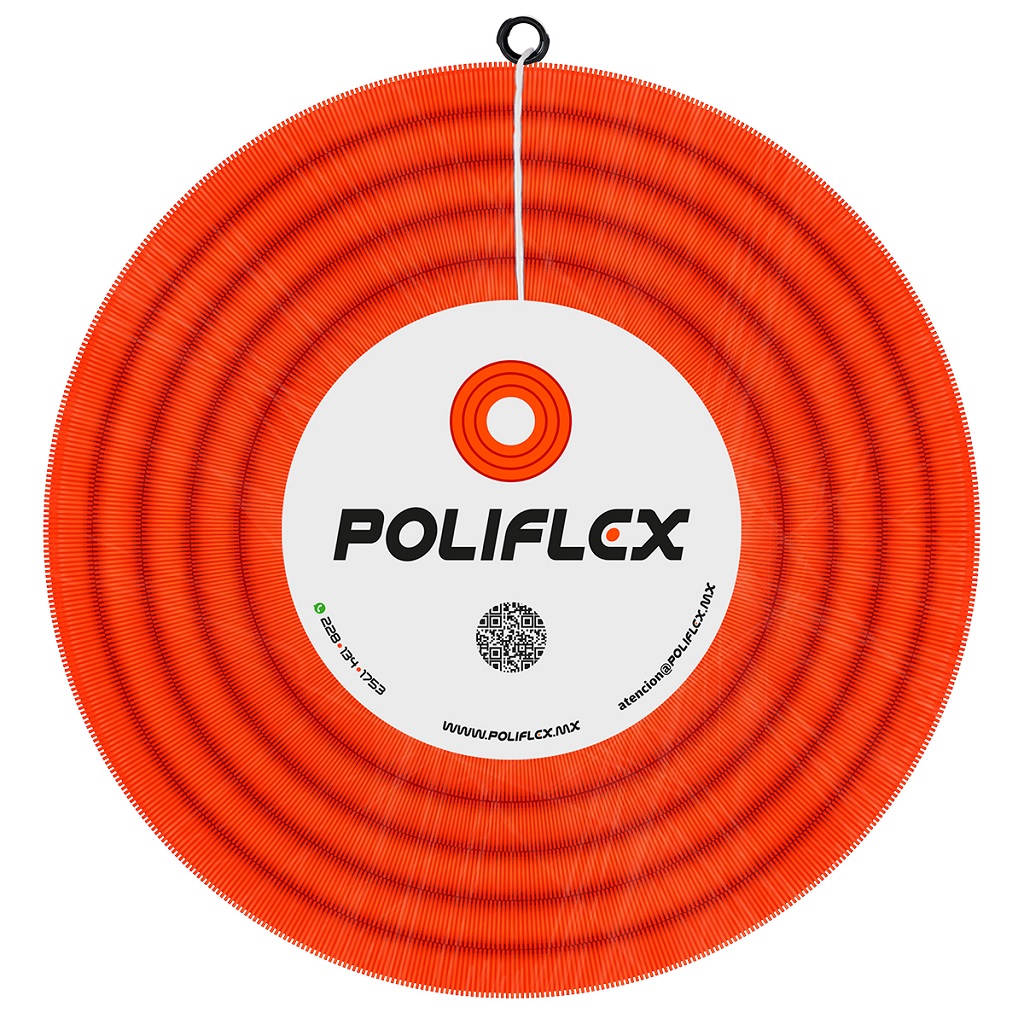 POLIFLEX NARANJA DE 1” ROLLO DE 50M