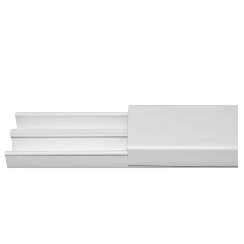 CANALETA C/TAPA DE 18X48X2500mm 2 VIAS BLANCO