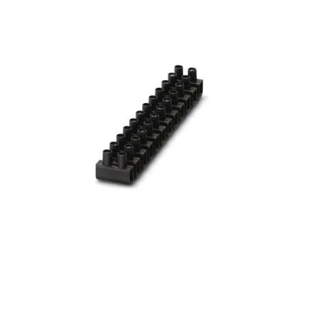 REGLETA CONEXION EUROPA 12P 16MM2 76A NEGRO