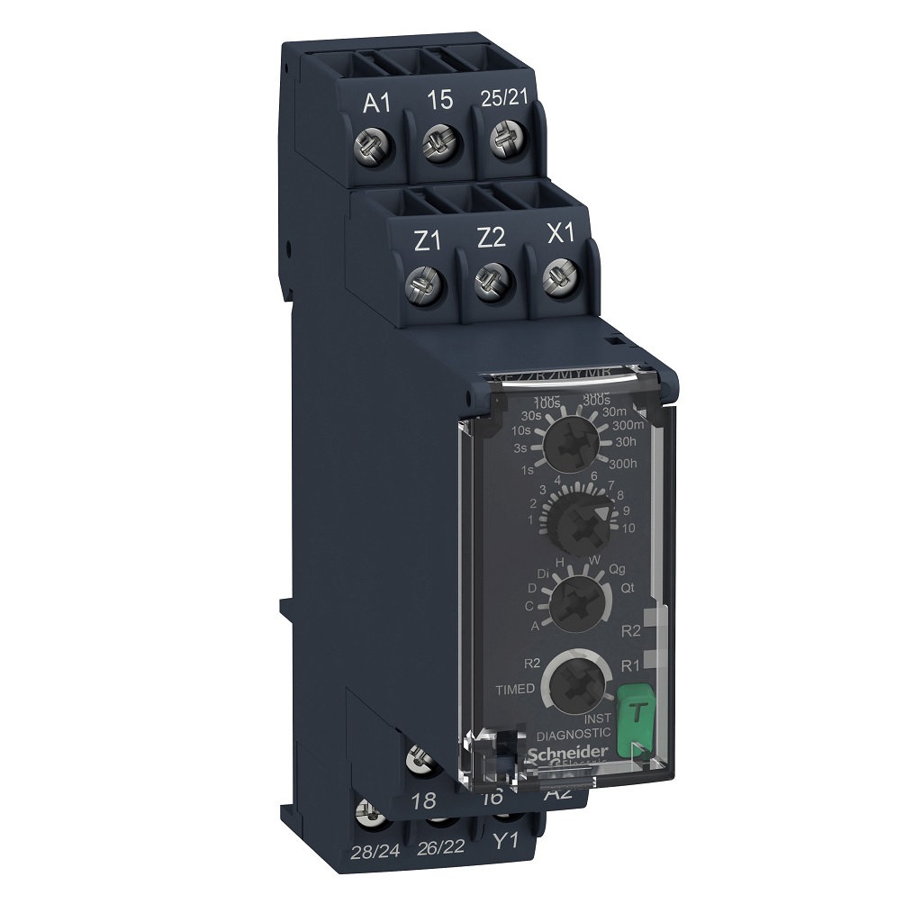 RELE TEMPORIZADOR MULTIFUNCION-0.05S…300H-24…240V AC/DC-2C/O