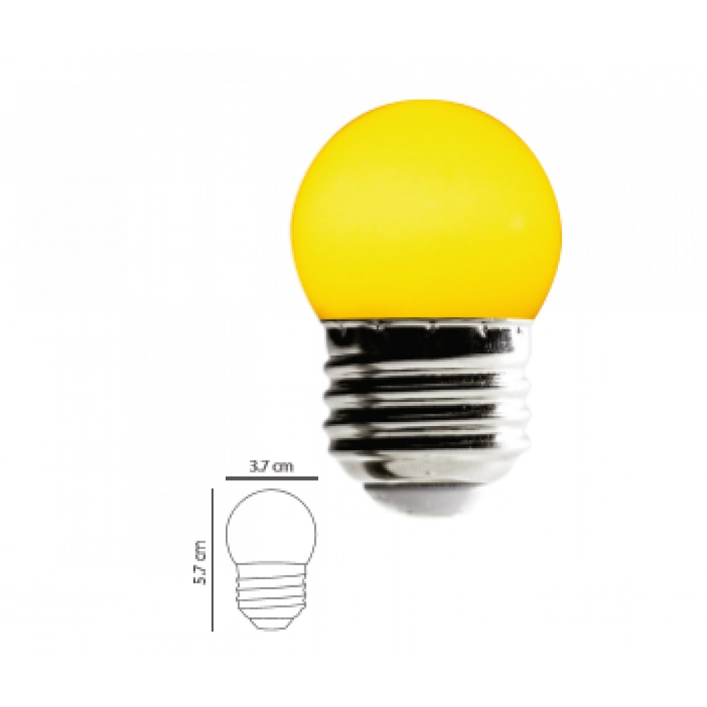 LAMP LED BOMBILLA MIN S11 E27 1W 127V AMARILL BLISTER2 TECNO