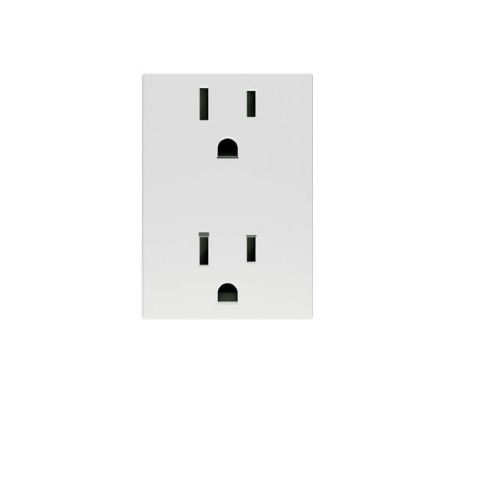 CONTACTO DUPLEX 2P +T 15A-127V MARFIL