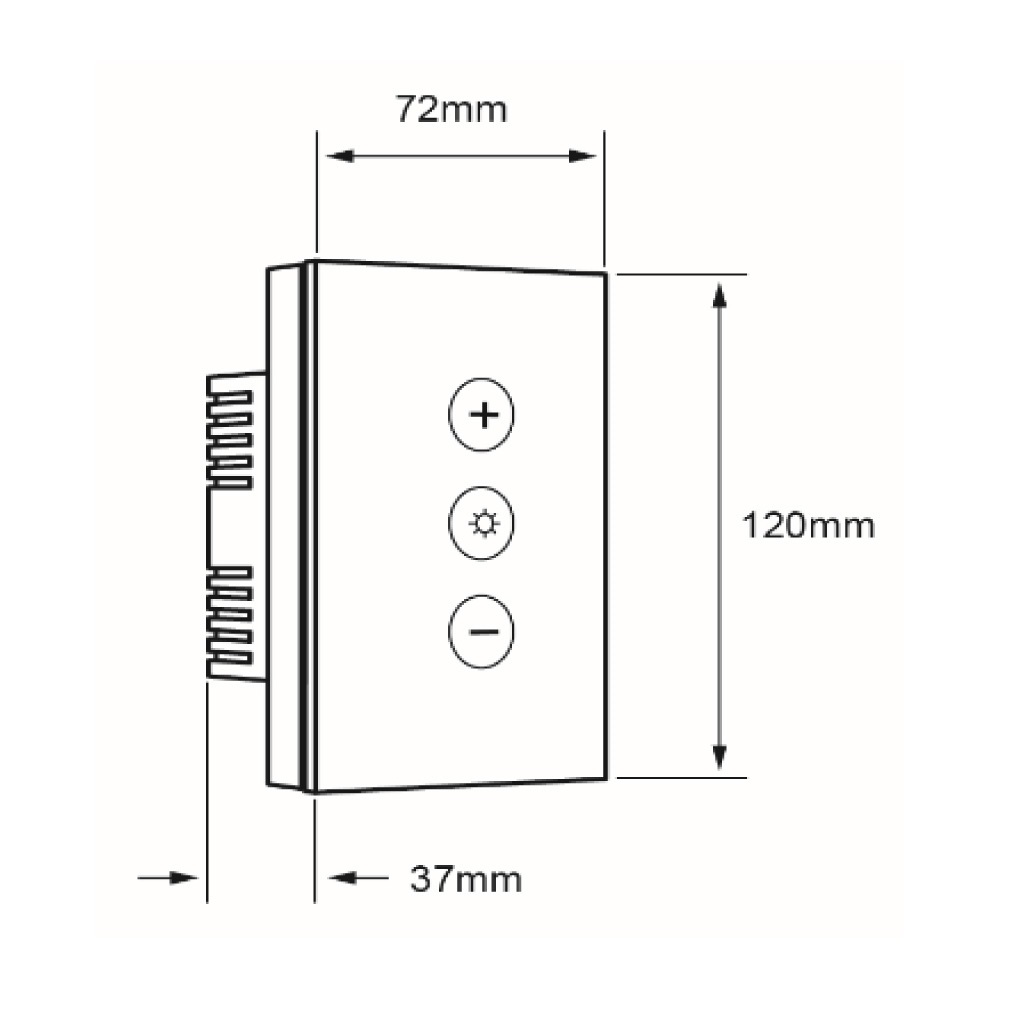 INTERRUPTOR TACTIL ATENUADOR WIFI 120-240V CREATOR IV