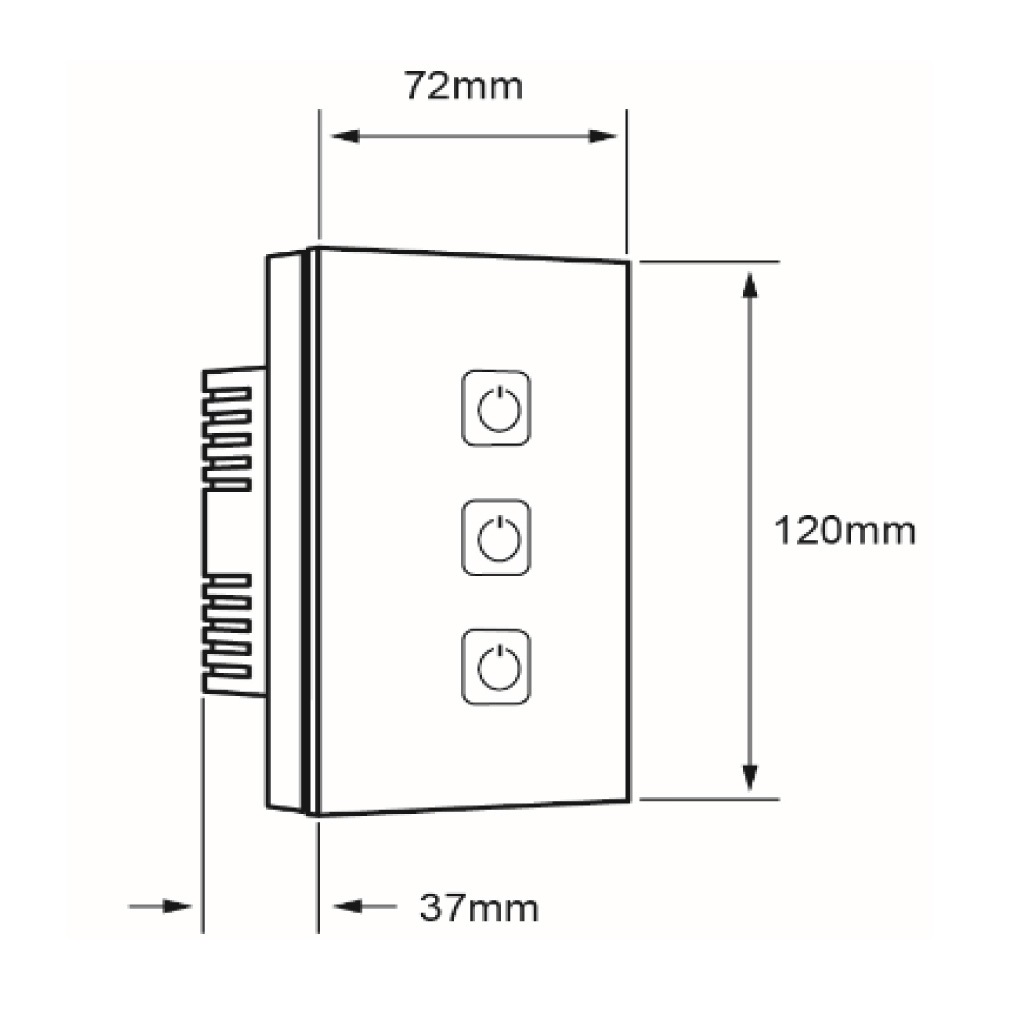 INTERRUPTOR TACTIL 3G WIFI  120-240V CREATOR III