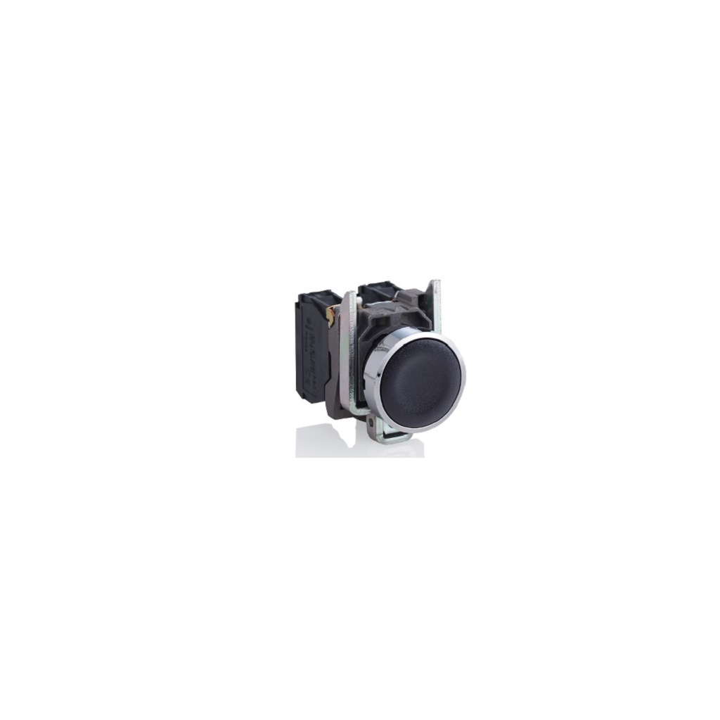 PULSADOR RASANTE 22.5MM NA NEGRO