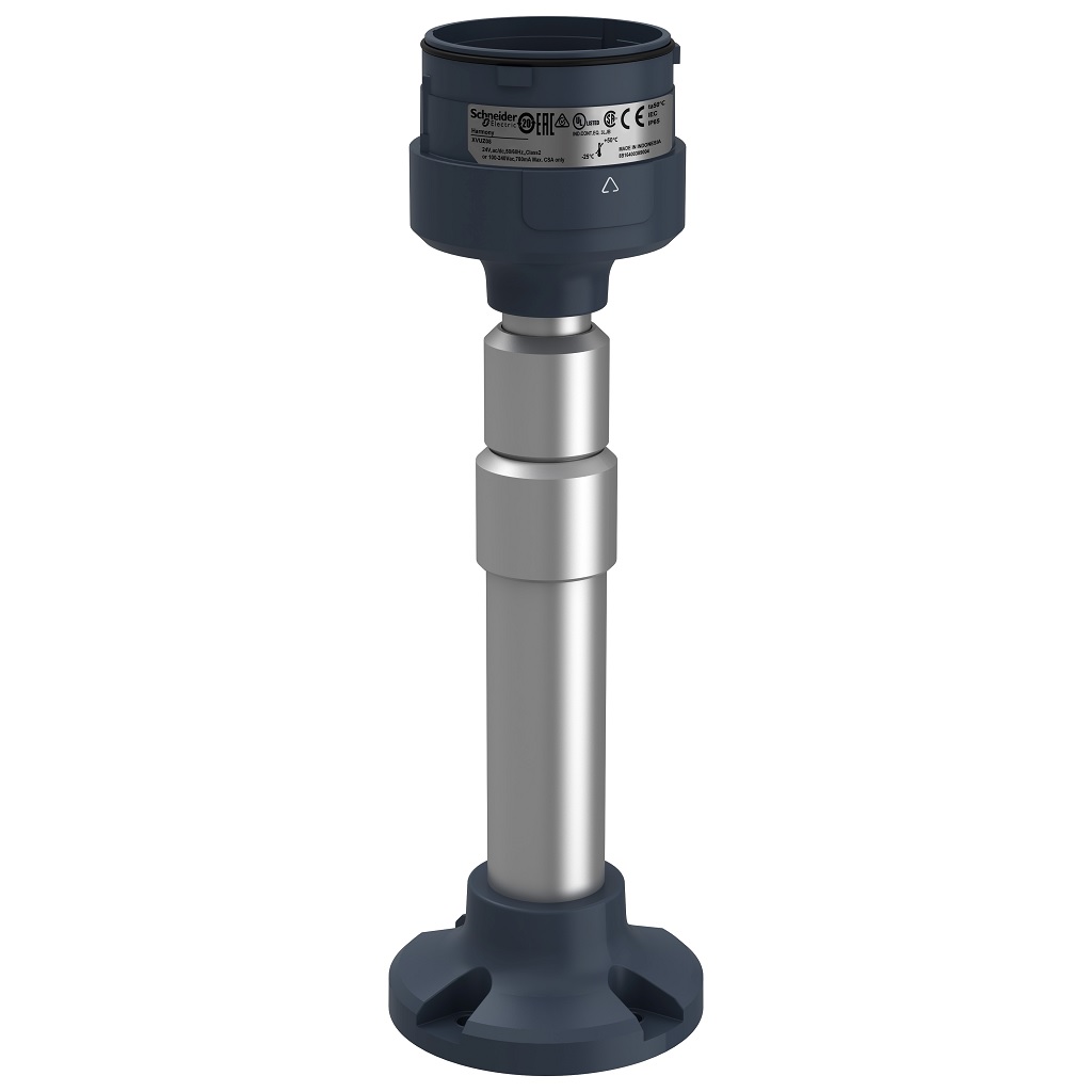 BASE C/TUBO INTEGRADO AJUSTABLE NEGRO