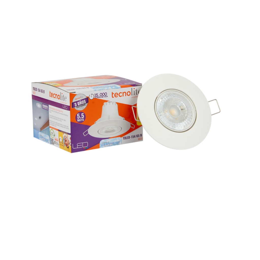 LUM INT/EMP LED 5.5W 100-240V 65K BCO TECNO