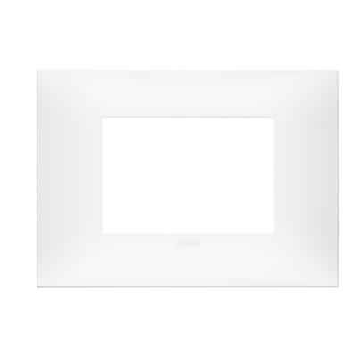 PLACA NEVE 3MOD TECNOPOLIMERO BLANCO MATE