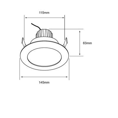 LUM INT EMP TECHO LED 9W 120-240V 27-65K NGO NOVA SMART