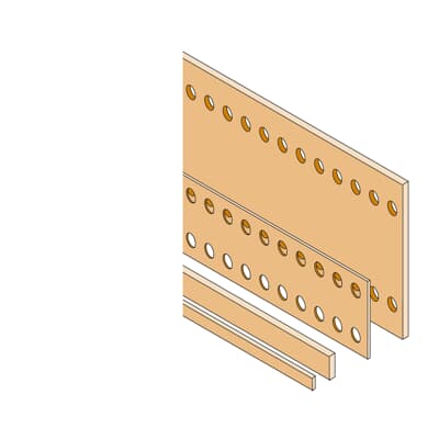 BARRA PLANA DE COBRE100X5 A=1750MM