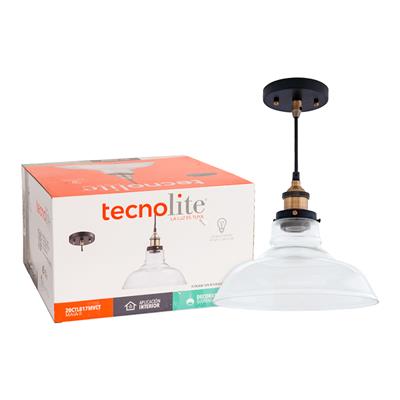 LUM SUSP INT 60W 100-240V CRISTAL TRANSP S/LAMP MAIA II TECN