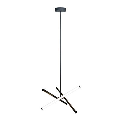 LUM SOB/SUSP TECHO INT LED 22.5W 100-240V 30K 1400LM NEGRO