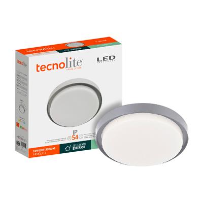 LUM INT/EXT SOB LED 24W 127V 30K GRIS NENQUE II TECNOLITE