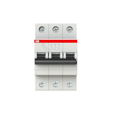 INT TERMOMAGNETICO RIEL DIN 3P 50A 120/240V 6KA CURVA C