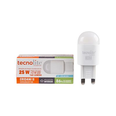LAMP LED AMP G9 2W 127V 65K BCO TECNOLITE