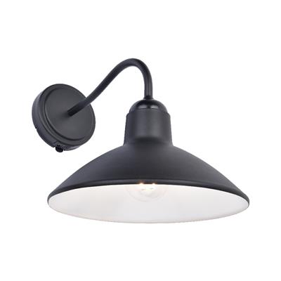 LUM SOLAR MURO 1.5W 3.7V 27K 150LM 128G IP44 NEGRO SONKRA