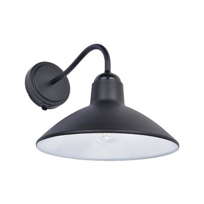 LUM SOLAR MURO 1.5W 3.7V 27K 150LM 128G IP44 NEGRO SONKRA