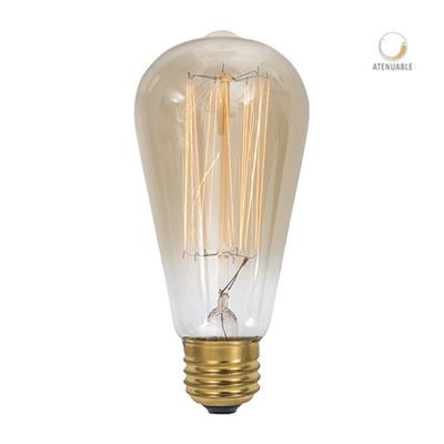LAMP INCANDESCENTE T64 E27 35W 127V 20K DIM VINTAGE HUMO