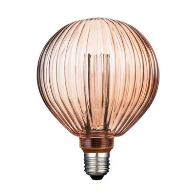 LAMP LED FILAMENTO G125 E27 3W 127V 20K ATEN AMBAR LINEAS