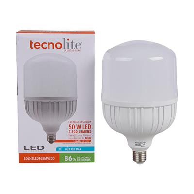 LAMP LED LHB E27 50W 100-240V 65K BCO TECNOLITE