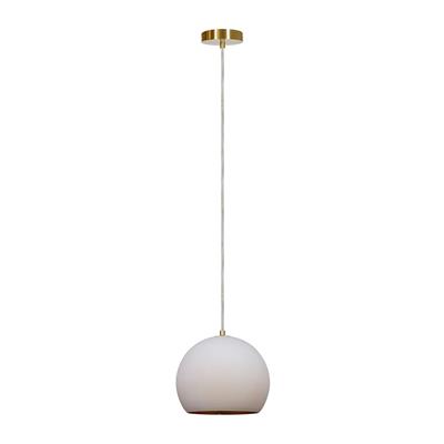 LUM INT SUSP TECHO E27 100-240V SIN LAMP ACERO VIDRIO LUNA