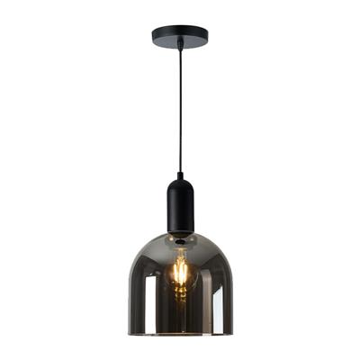 LUM SUSP INT E27 60W 100-240V S/LAMP NEGRO/HUMO IRENA II