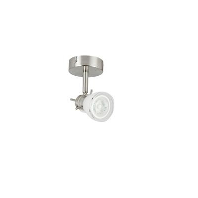 LUM INT/SOB DIRI GU10 100-240V SATIN S/LAMP BARCELO TECNO