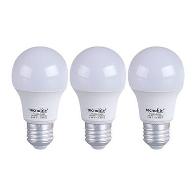 LAMP LED CLASSIC A19 E27 8.5W 100-240V 65K (3PZ) TECNOLITE