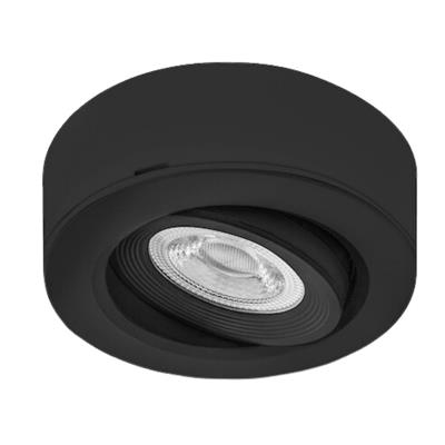LUM SOB TECHO DIRIG LED 7W 85-265V 38G 27K NEGRO