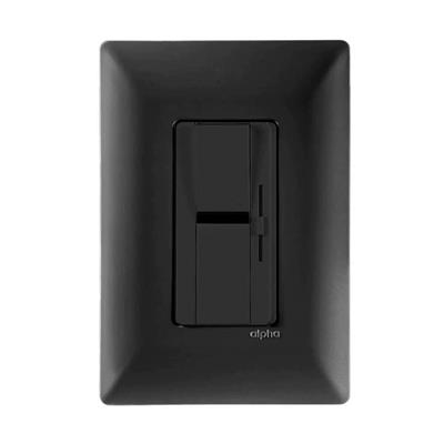 ATENUADOR DESLIZABLE LED ANTRACITA C/PLACA BLACK ALPHA