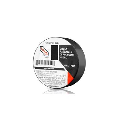 CINTA AISLANTE DE PVC NEGRA 19MMX18 MT