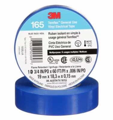 CINTA DE P.V.C. 3M TEMFLEX 165 19MM AZUL