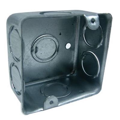 CAJA CUADRADA GALVANIZADA DE 2PG C/TAPA