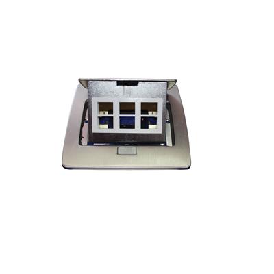 MINI CAJA DE PISO/MINI FLOOR SOCKET DE DATOS CUA ALUM