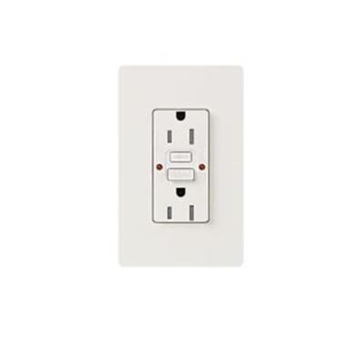 RECEP DUPLEX GFCI 15A SERIE CLARO BLANCO